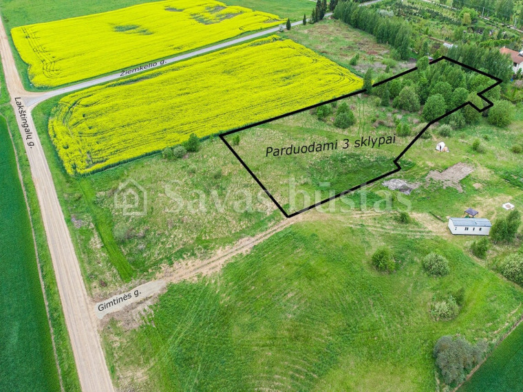 Parduodamas  sklypas Gimtinės g., Čebeliškės k., Kauno r. sav., 16.76 a ploto 3