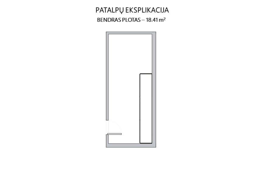 Parduodamos sandėliavimo patalpos Mindaugo g., Vilniaus m., Vilniaus m. sav., 18.41 m2 ploto 3