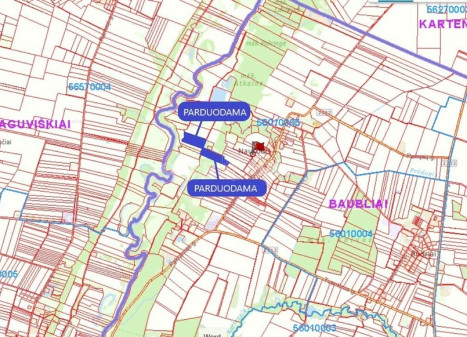 Parduodamas žemės ūkio paskirties sklypas Nausodžio k., Kretingos r. sav., 493 a ploto