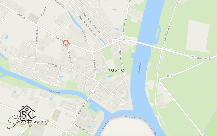 PARDUODAMAS NAMAS SU 25.12 A ŽEMĖS SKLYPU RUSNĖJE, SKALVIŲ G. 11 38