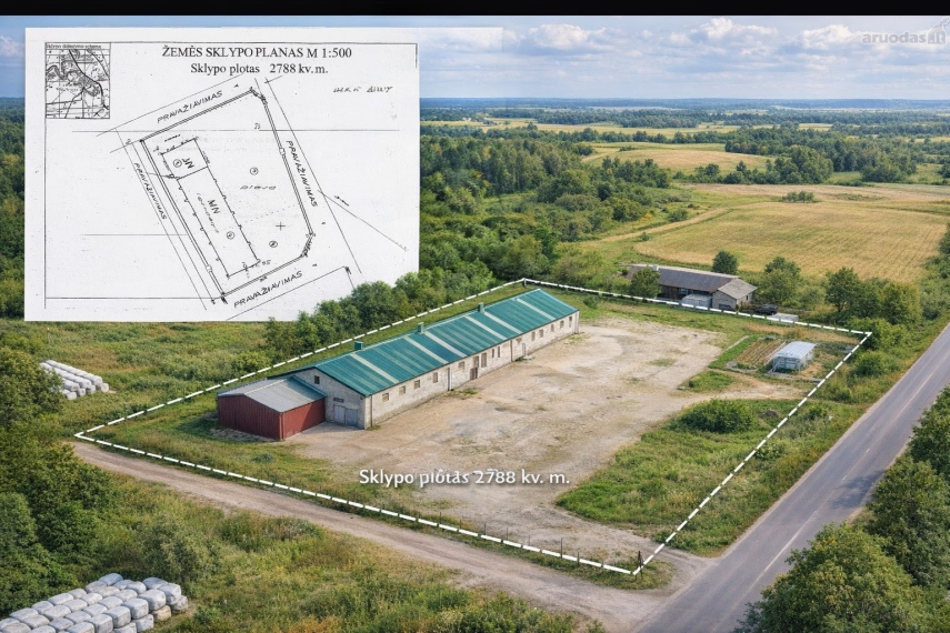 Parduodamos patalpos Vilkyčių g., Vilkyčių k., Šilutės r. sav., 673.00 m² ploto 1