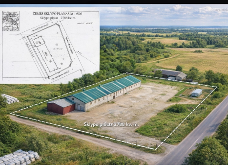 Nuomojamos patalpos Vilkyčių g., Vilkyčių k., Šilutės r. sav., 673.00 m² ploto