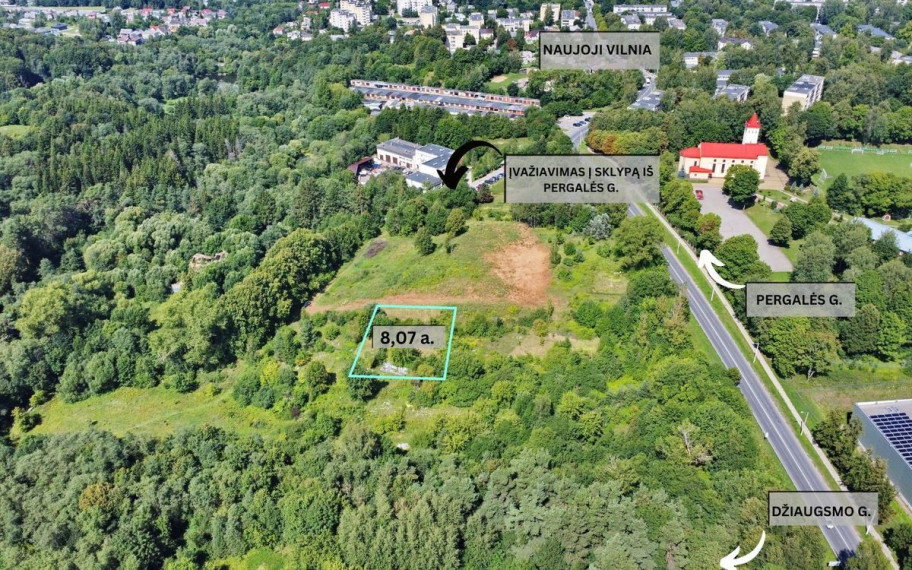 Parduodamas  sklypas Vilniaus m. sav., Vilniaus m., Naujoji Vilnia, Nikolajaus Krainskio, 8 a ploto 2