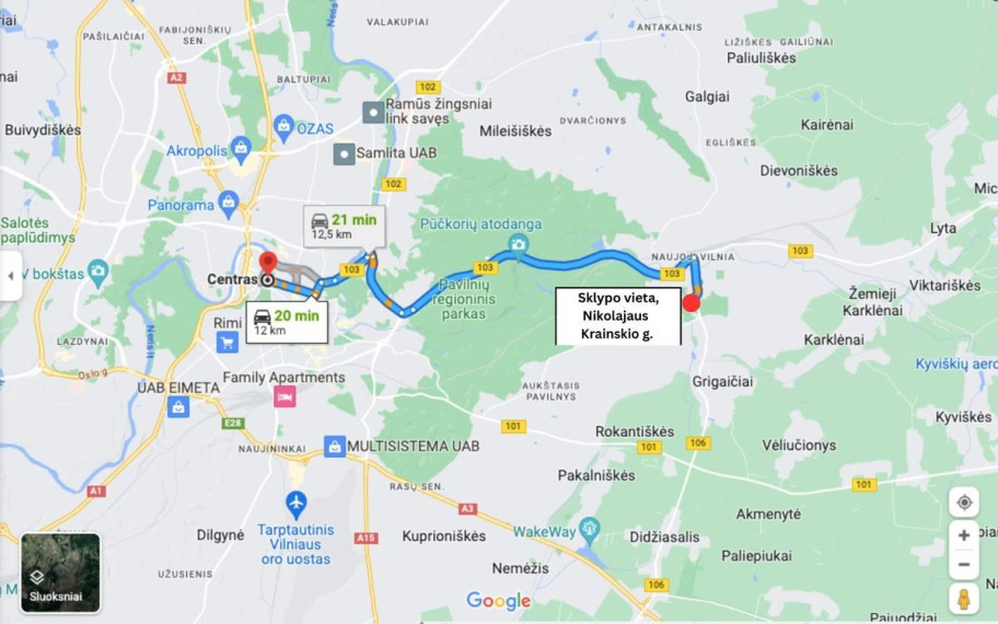 Parduodamas  sklypas Vilniaus m. sav., Vilniaus m., Naujoji Vilnia, Nikolajaus Krainskio, 8 a ploto 7
