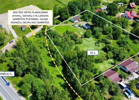 Parduodamas sklypas Vilniaus m. sav., Vilniaus m., Salininkai, Meilės Lukšienės, 62 a ploto Parduodamas sklypas Vilniaus m. sav., Vilniaus m., Salininkai, Meilės Lukšienės, 62 a ploto