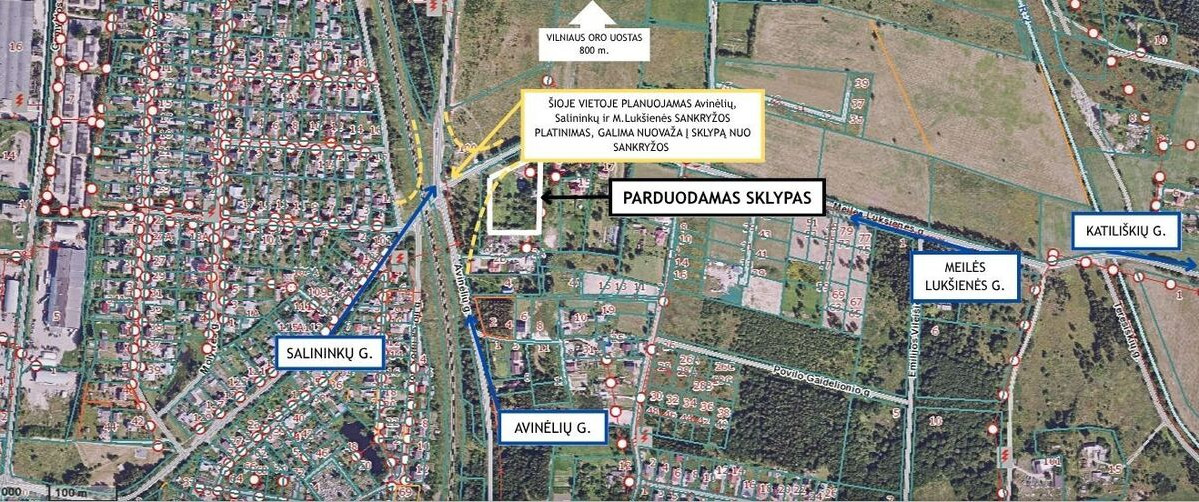 Parduodamas  sklypas Vilniaus m. sav., Vilniaus m., Salininkai, Meilės Lukšienės, 62 a ploto 2