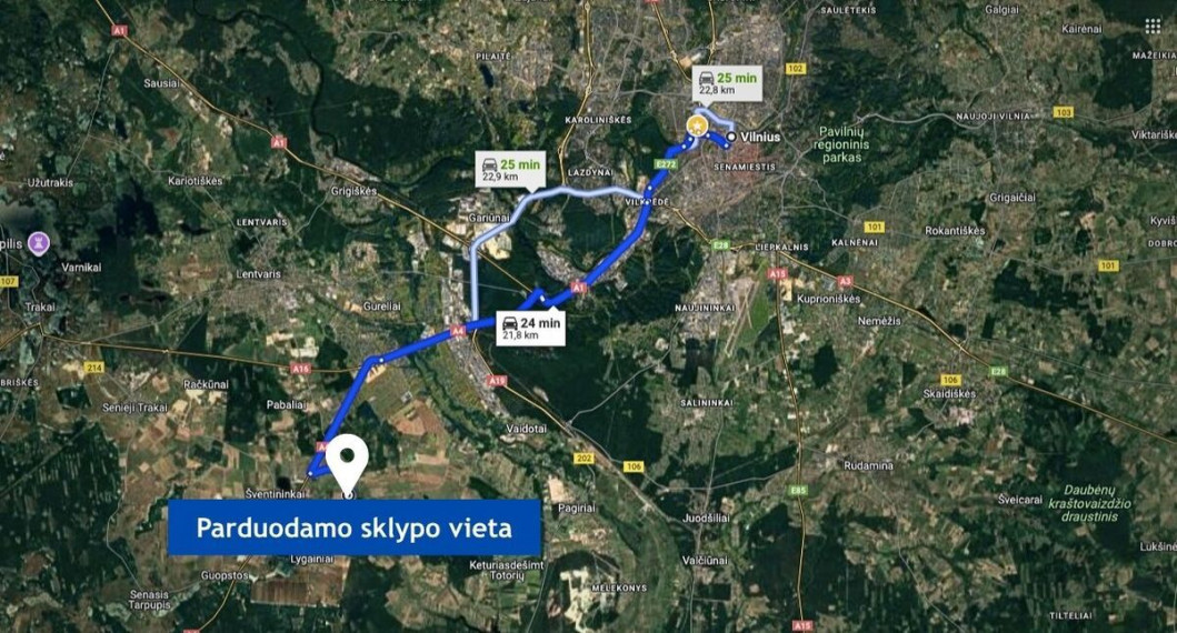 Parduodamas  sklypas Juodbalių k., Vilniaus r. sav., 426 a ploto 11