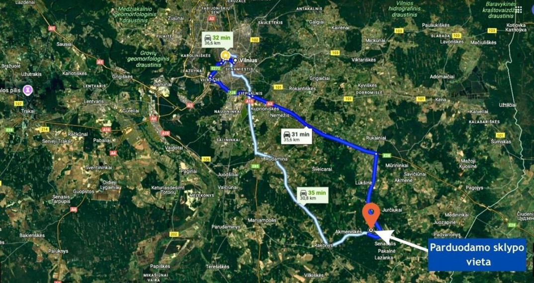 Parduodamas  sklypas Ančeriškių k., Vilniaus r. sav., 284 a ploto 5