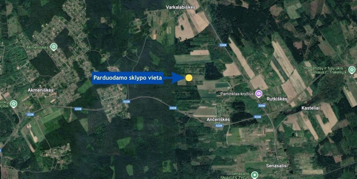 Parduodamas  sklypas Ančeriškių k., Vilniaus r. sav., 284 a ploto 12