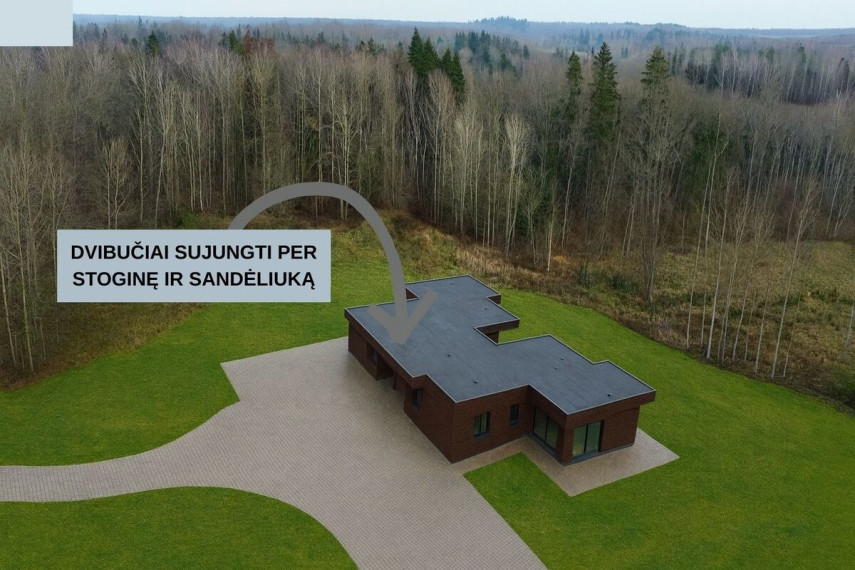 Parduodamas namas Tintiniškių g., Tintiniškių k., Vilniaus r. sav., 142.69 m2 ploto, 1 aukštai 4