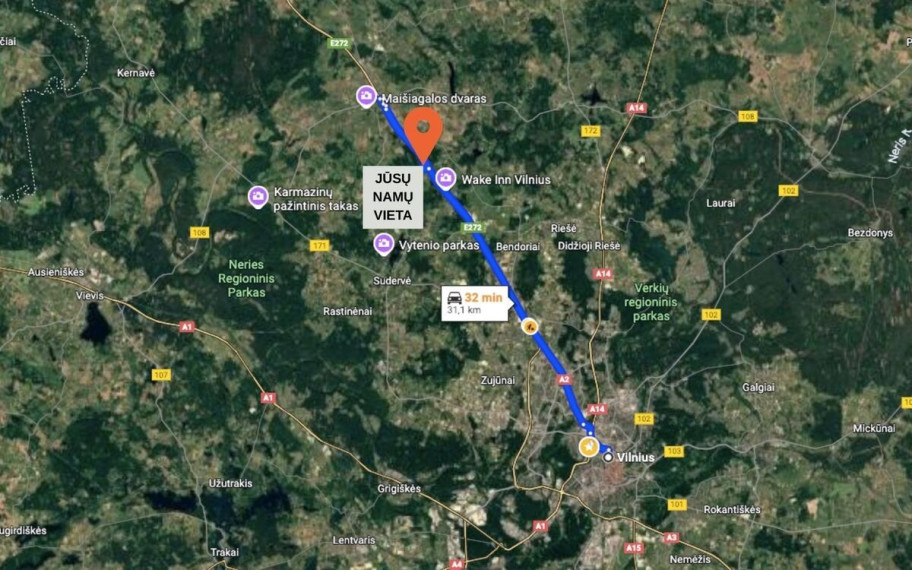 Parduodamas namas Tintiniškių g., Tintiniškių k., Vilniaus r. sav., 142.69 m2 ploto, 1 aukštai 27
