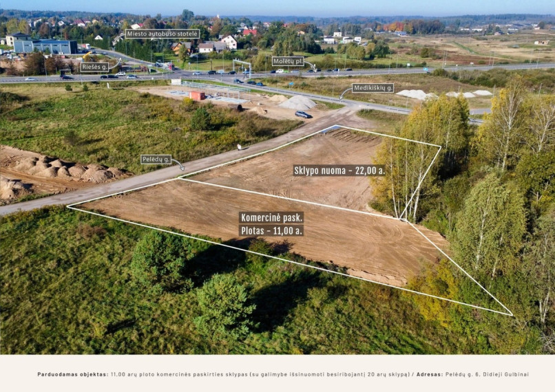 Parduodamas kitos paskirties sklypas Pelėdų g., Didžiųjų Gulbinų k., Vilniaus r. sav., 11.13 a ploto 7