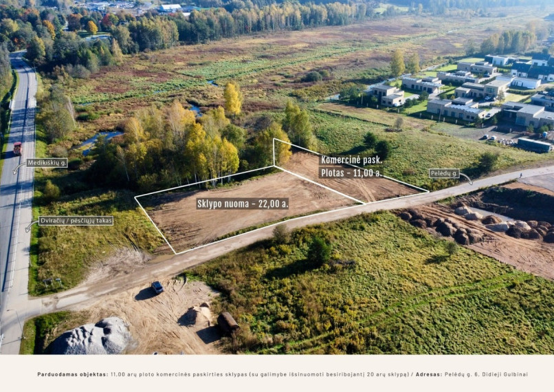 Parduodamas kitos paskirties sklypas Pelėdų g., Didžiųjų Gulbinų k., Vilniaus r. sav., 11.13 a ploto 8