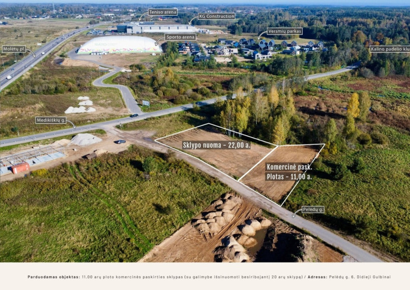 Parduodamas kitos paskirties sklypas Pelėdų g., Didžiųjų Gulbinų k., Vilniaus r. sav., 11.13 a ploto 10