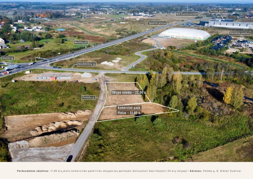 Parduodamas kitos paskirties sklypas Pelėdų g., Didžiųjų Gulbinų k., Vilniaus r. sav., 11.13 a ploto 11