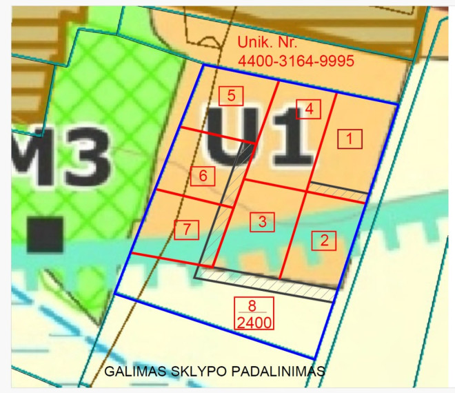 Parduodamas  sklypas Parapijoniškių k., Vilniaus r. sav., 101.71 a ploto 11