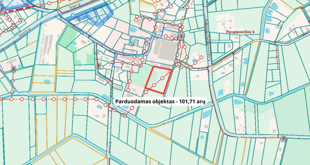 Parduodamas  sklypas Parapijoniškių k., Vilniaus r. sav., 101.71 a ploto 12