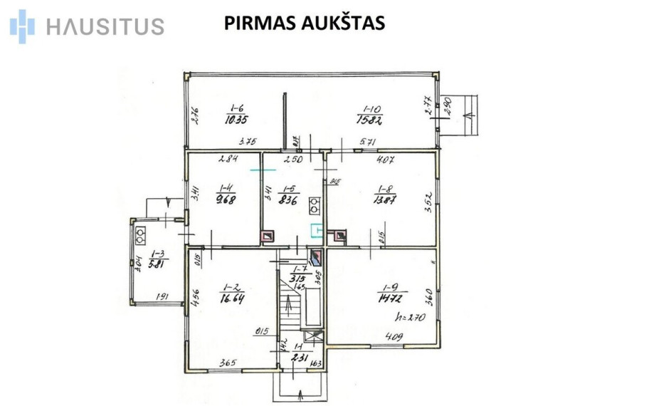 Parduodamas namas 155.44 kv.m ploto 57