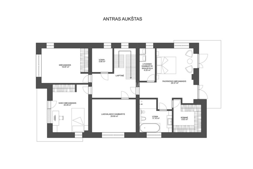 Parduodamas namas Filaretų g., Antakalnis, Vilniaus m., Vilniaus m. sav., 274 m2 ploto, 2 aukštai 28