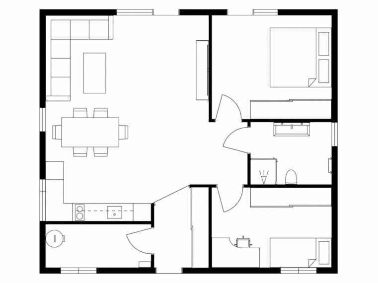 Parduodamas namas Joninių g., Pyplių k., Kauno r. sav., 80 m2 ploto, 1 aukštai 21