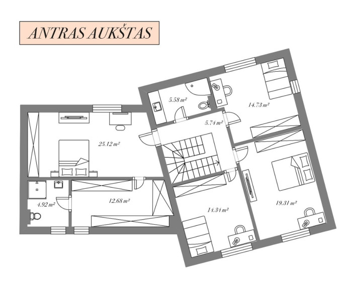 Parduodamas namas Stasio Krasausko g., Vilniaus m., Vilniaus m. sav., 212.94 m2 ploto, 2 aukštai 37