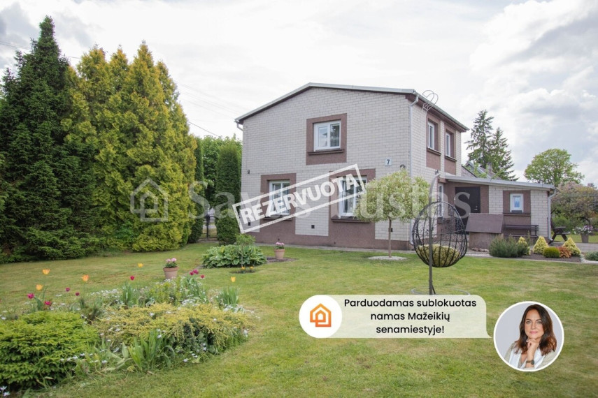 Parduodamas namas P. Matulionio g., Mažeikių m., Mažeikių r. sav., 85.39 m2 ploto,  aukštai 1
