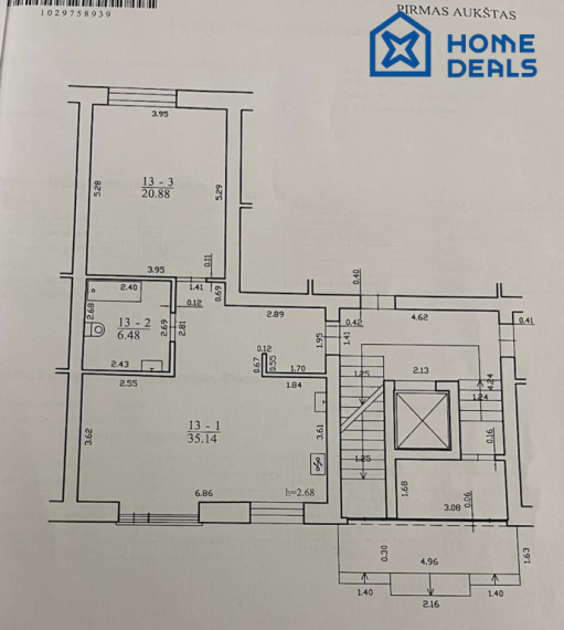 Parduodamas butas Justiniškių g., Pašilaičiai, Vilniaus m., Vilniaus m. sav., 62.50 m² ploto 2 kambariai 24