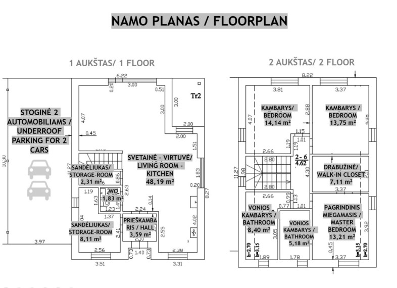 Nuomojamas namas Perlų g., Galgių k., Vilniaus r. sav., 137 m2 ploto, 2 aukštai 30
