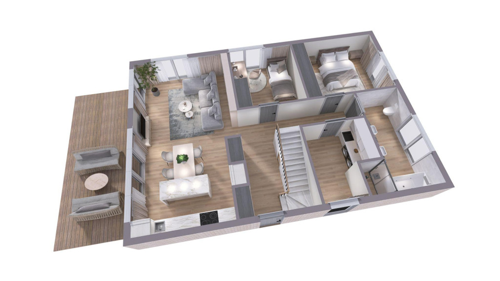 Parduodamas namas Ragupės g., Trušelių k., Klaipėdos r. sav., 125.00 m² ploto 4 kambariai 18