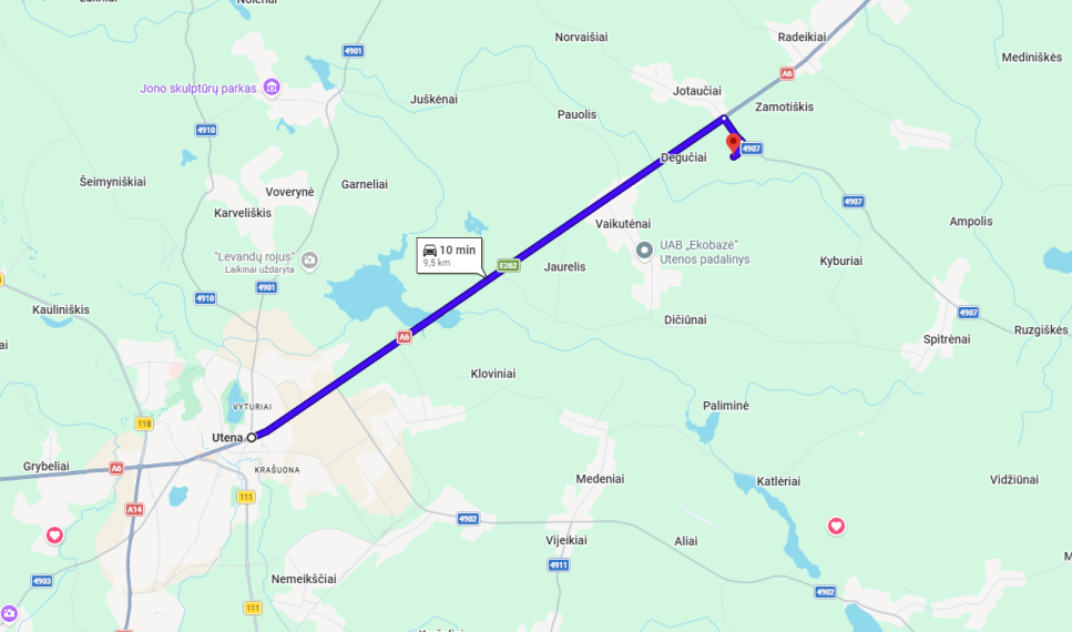 Parduodamas namas Degučių k., Utenos r. sav., 35.00 m² ploto 2 kambariai 28