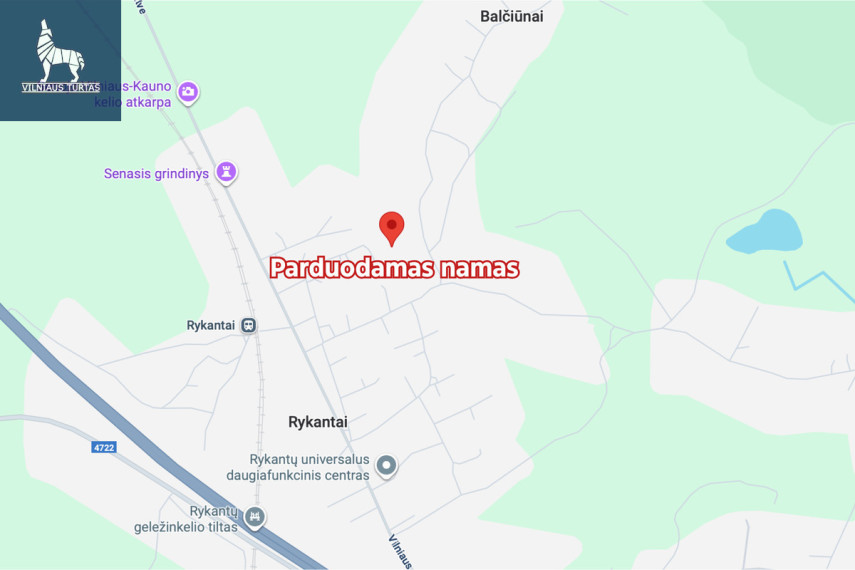 Parduodamas namas Rykantų k., Trakų r. sav., 58.59 m2 ploto, 1 aukštai 15