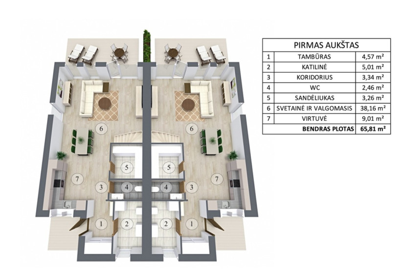 Parduodamas namas Vilniaus r. sav., Daržininkų k., Pervažos g.24, 130 m2 ploto, 2 aukštai 12