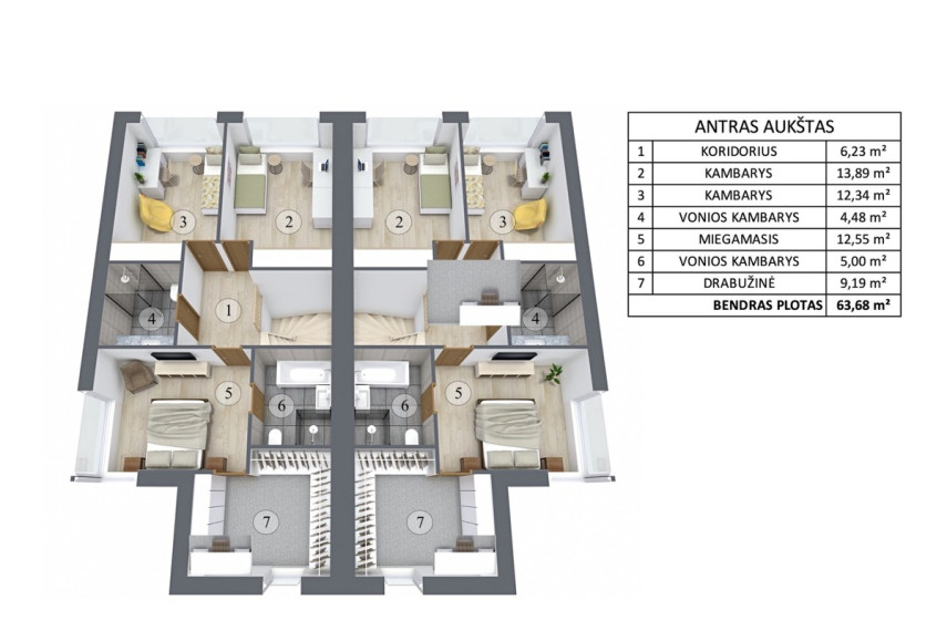 Parduodamas namas Vilniaus r. sav., Daržininkų k., Pervažos g.24, 130 m2 ploto, 2 aukštai 13