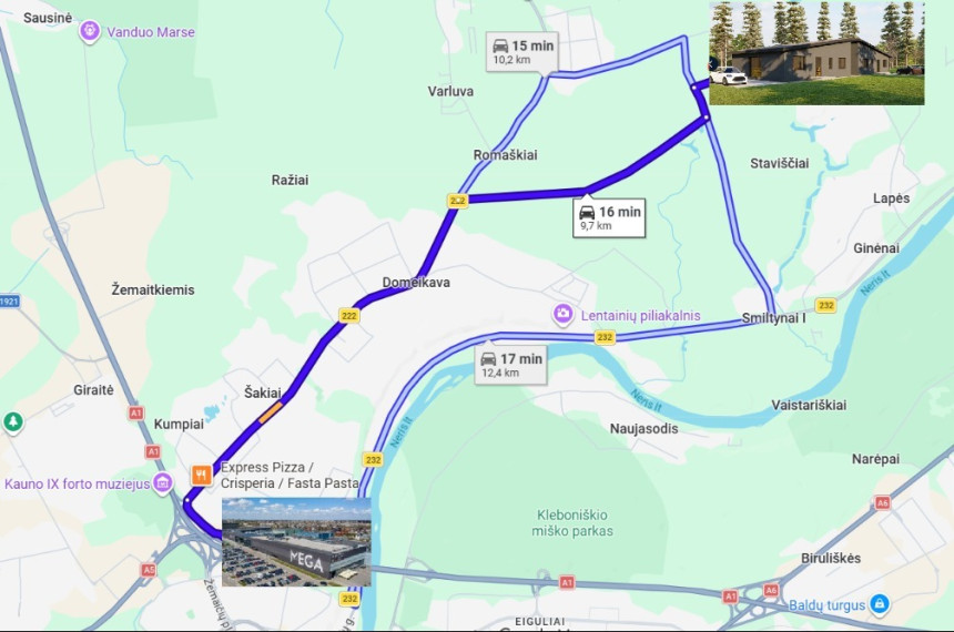 Parduodamas namas Nidos g., Smiltynų I k., Kauno r. sav., 96.96 m2 ploto, 1 aukštai 16