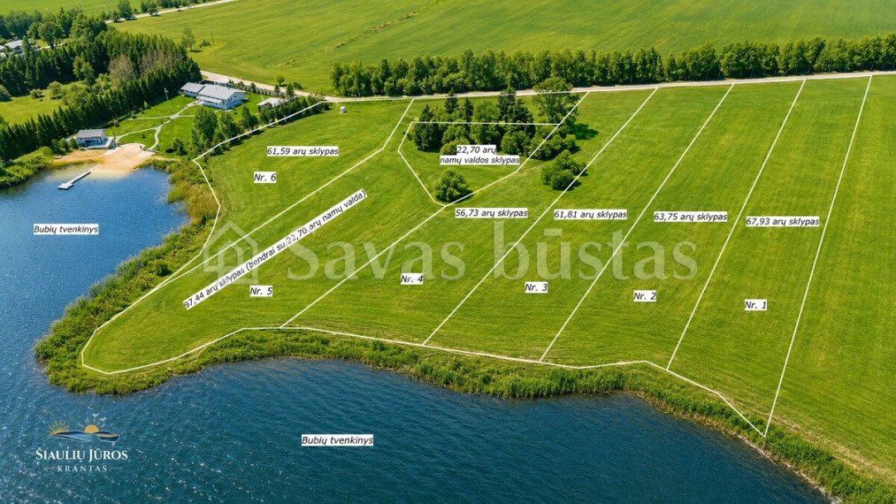 Parduodamas  sklypas Jonelaičių k., Šiaulių r. sav., 56.73 a ploto 2