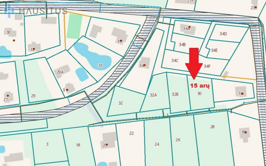 Parduodamas sklypas Liekupio g., Paliūniškio k., 15 a ploto 2