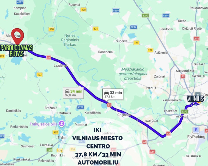 Parduodamas butas Elektrėnų sav., Vievio m., Kauno g.30, 41.81 m2 ploto, 2 kambariai 17