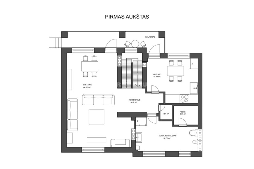 Nuomojamas namas Žiemos g., Antakalnis, Vilniaus m., Vilniaus m. sav., 187 m2 ploto, 3 aukštai 23