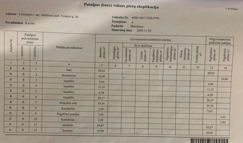Parduodamos patalpos Vytauto g., Deltuvos mstl., Ukmergės r. sav., 295 m² ploto 16