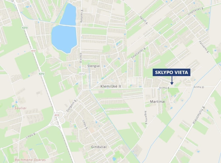 Parduodamas namų valdos paskirties sklypas Smedyčių g., Klemiškės II k., Klaipėdos r. sav., 30 a ploto 6