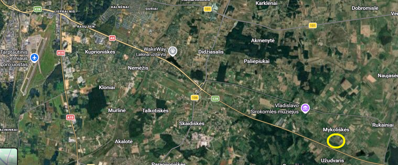 Parduodamas sklypas Mykoliškių g., Mykoliškių k., Vilniaus r. sav., 54 a ploto 6