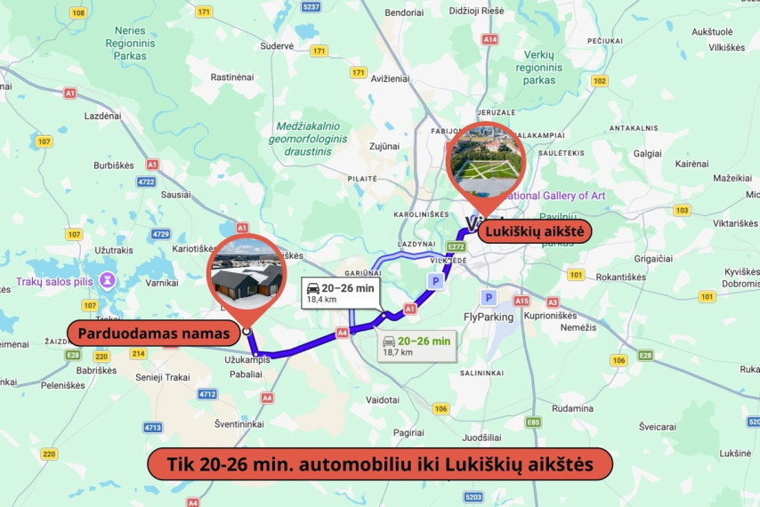 Parduodamas namas Užilgių g., Vilniaus m., Vilniaus m. sav., 96.5 m2 ploto, 1 aukštai 24