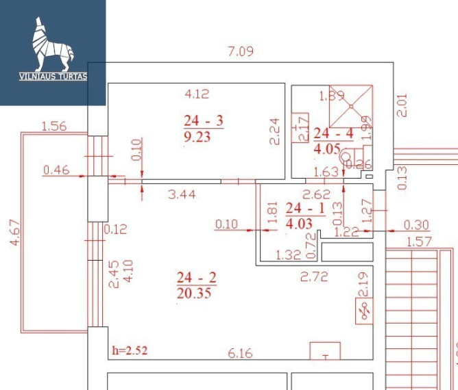 Parduodamas butas Gilužio g., Pilaitė, Vilniaus m., Vilniaus m. sav., 37.66 m2 ploto, 2 kambariai 11