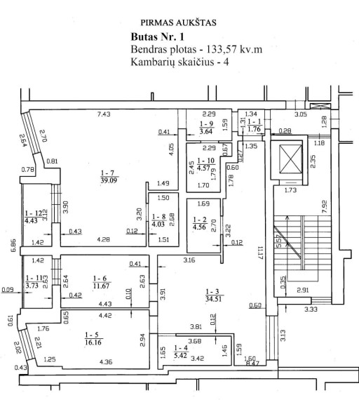 Parduodamas butas Leičių g., Pašilaičiai, Vilniaus m., Vilniaus m. sav., 133.60 m² ploto 4 kambariai 3