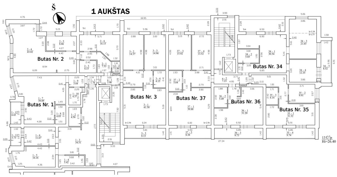 Parduodamas butas Leičių g., Pašilaičiai, Vilniaus m., Vilniaus m. sav., 133.60 m² ploto 4 kambariai 4