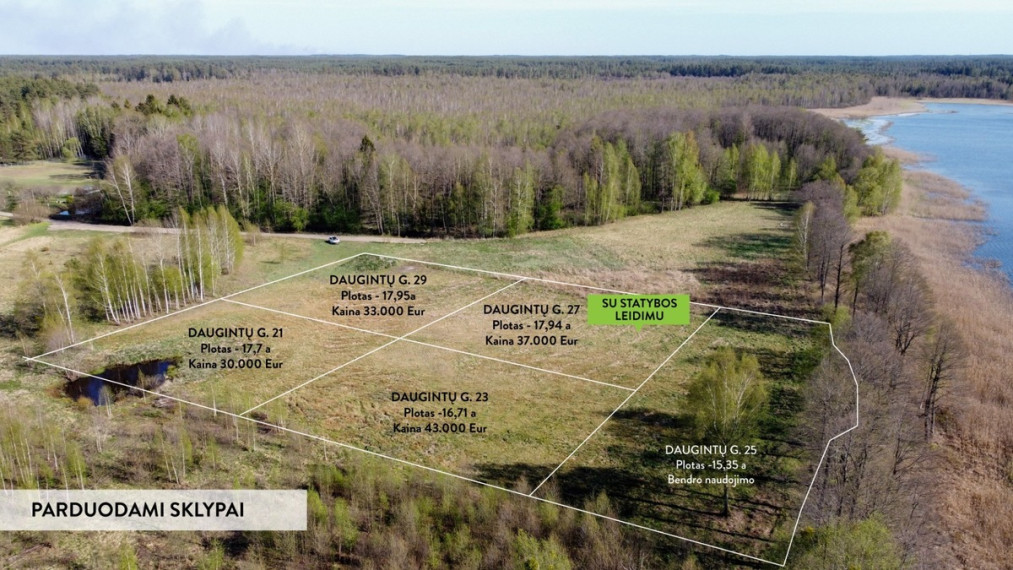 Parduodamas  sklypas Daugintų g., Grūto k., Druskininkų sav., 18 a ploto 4