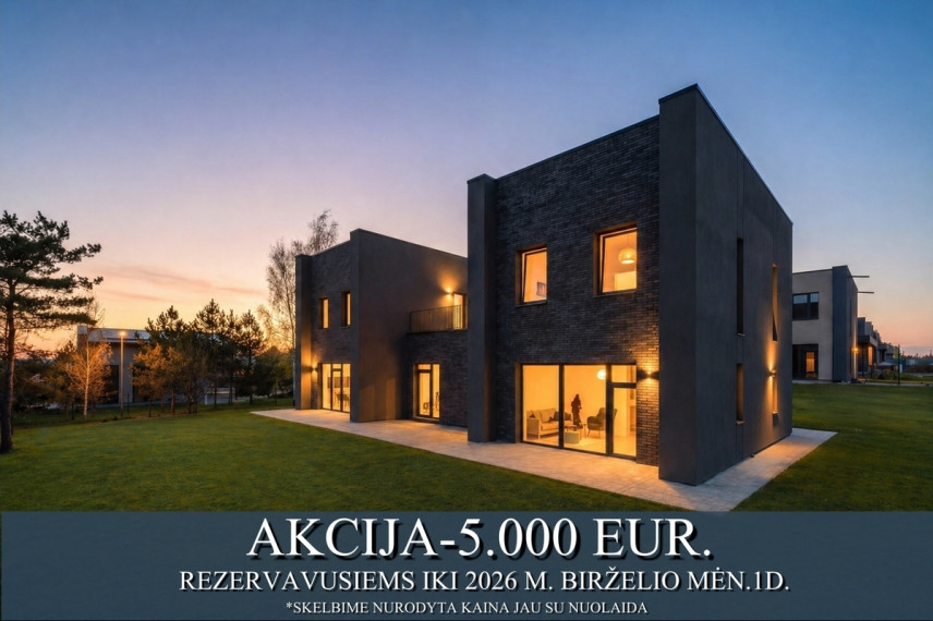Parduodamas namas Piliarožių g., Gilužių k., Vilniaus r. sav., 135.35 m2 ploto, 2 aukštai 2