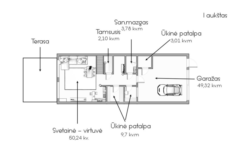 Parduodamas namas Žozefo Pusjė g., Vilniaus m., Vilniaus m. sav., 187 m2 ploto, 2 aukštai 34