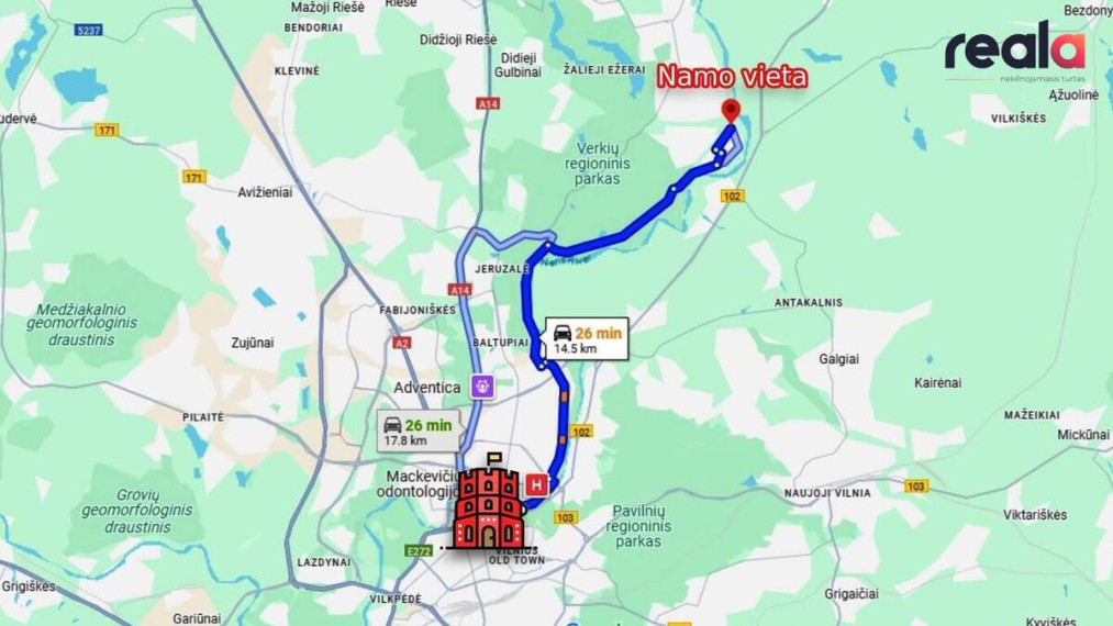 Parduodamas namas Brastos g., Verkiuose, Vilniuje, 79.75 kv.m ploto, 2 aukštai 32