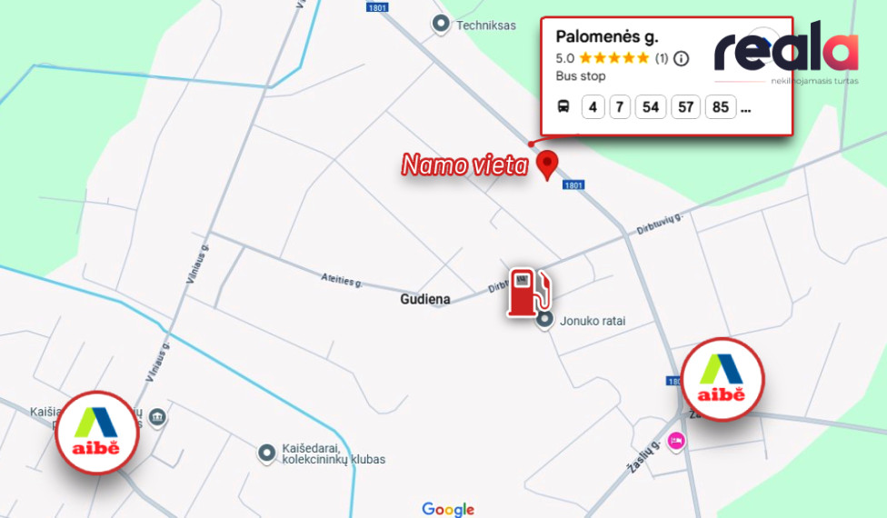 Parduodamas namas Palomenės g., Gudienos k., 71.12 kv.m ploto, 1 aukštai 19